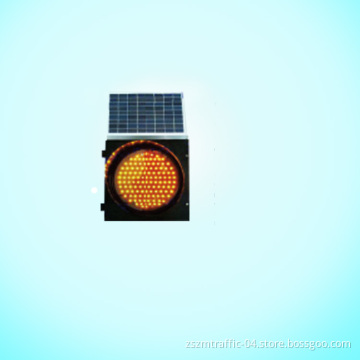 High Efficiency Solar Powered Traffic Warning Light / Traffic Blinker / Yellow Flashing Light